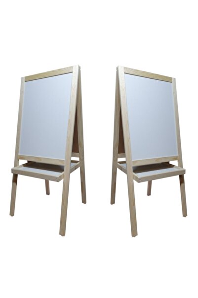 AR MODE Beyaz Çift Taraflı Ayaklı Yazı Tahtası Çocuk 115x50 Silgi, Kalem