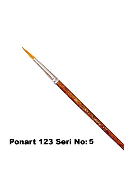 Ponart 123 Series Synthetic Round Tip Brush No 5