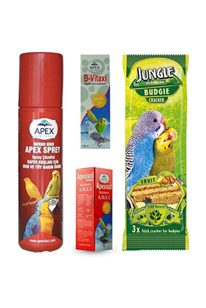 Apex Kafes Kuşları Için Deri Ve Tüy Bakımı Sprey Seti