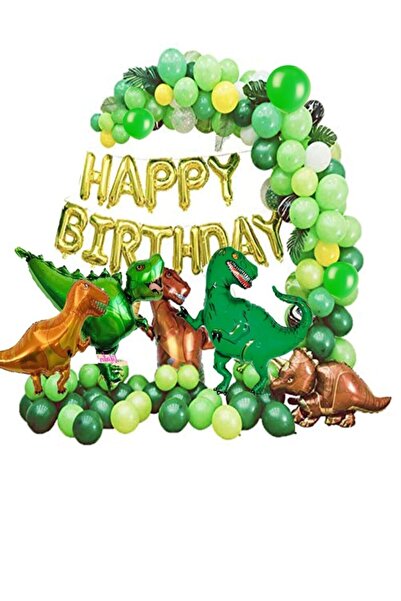 Partifabrik مجموعة بالونات على شكل سلسلة ديناصور جوراسيك بارك