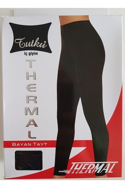 Tutku Colanți negri termici pentru damă