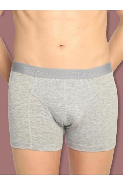 Tutku Ανδρικό σετ ελαστικό ύφασμα τεμαχίων 5-στοιχείων σε γκρι χρώμα Super Quality Boxer