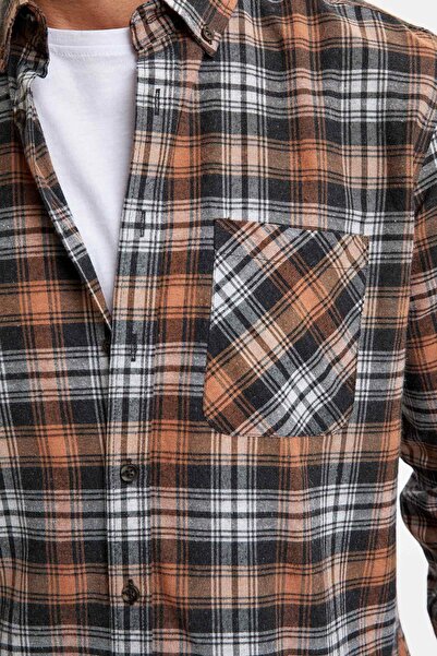 DeFacto Modern Fit Ekose Uzun Kollu Oduncu Gömlek