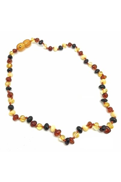 Erer Gümüş Çoçuk Için Orjinal Kehribar Taşlı Bebek Diş Kolyesi