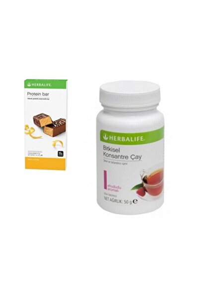 Herbalife Limonlu Bar + Ahududu Aromalı Konsantre Çay 50 Gr