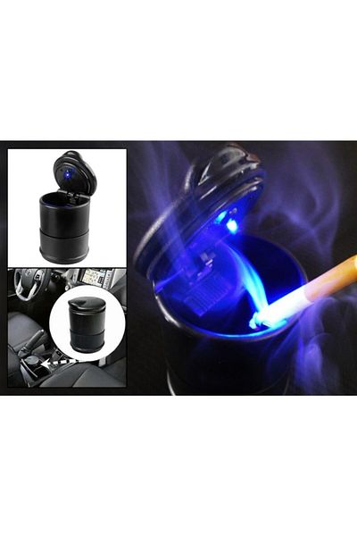 DIGERUI In-Car Ashtray: Car Ashtray with Led Light + Lid