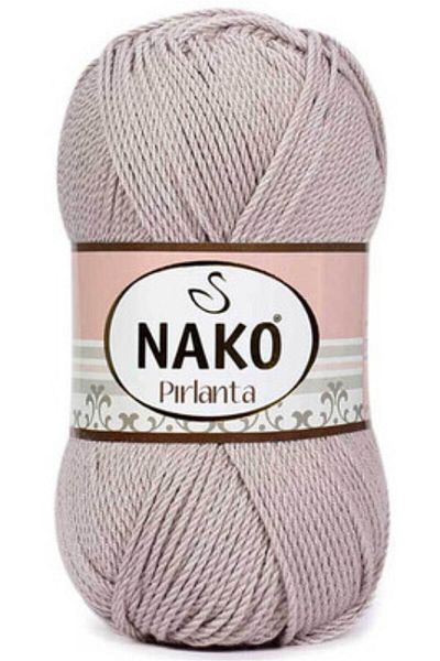 NAKO Πλεκτό χειροποίητο γκρι διαμάντι - Ροζ 03079