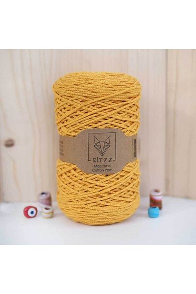Ritzz Κίτρινο βαμβακερό Macrame Slim 025