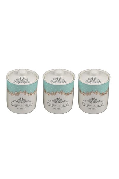 SETABIANCA Vintage Pink 700ml 3-piece Setbanca Jar Set