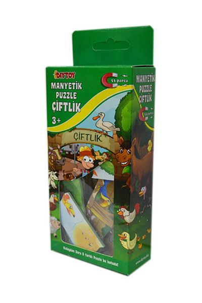 Diytoy Manyetik Ciftlik Puzzle Trendyol