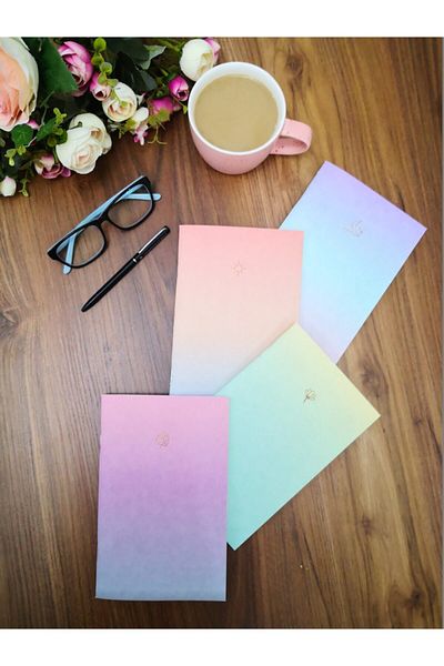 AKILLICA Notebook Set of 4 Notebooks Gradient Series