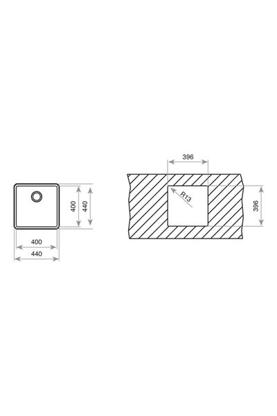 Teka Linea 40.40 Undercounter Stainless Steel Kitchen Sink