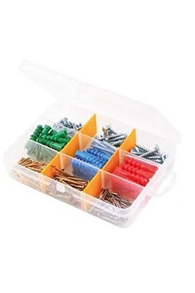 Biotech 220 Parça Dübel Vida Çivi Montaj Seti Çantalı Özel Bölmeli Mobilya Du...