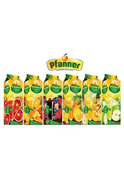 Pfanner Meyve Suyu 2 Lt. 6'lı Mix