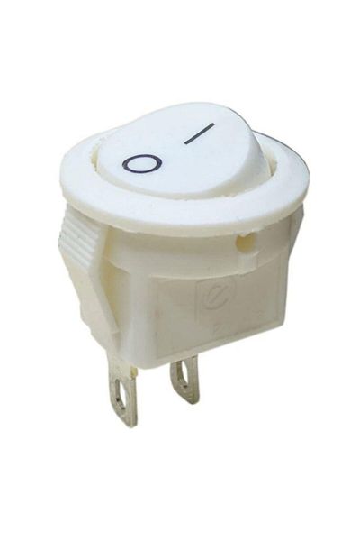 Site Hırdavat Ic-134e White Mini Round Switch On/off Switch 2p