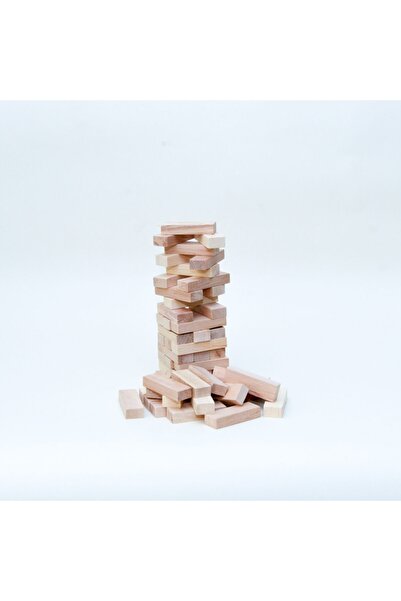 Elif Jenga 54 Piece Wooden Balance Intelligence And Strategy Game Lux