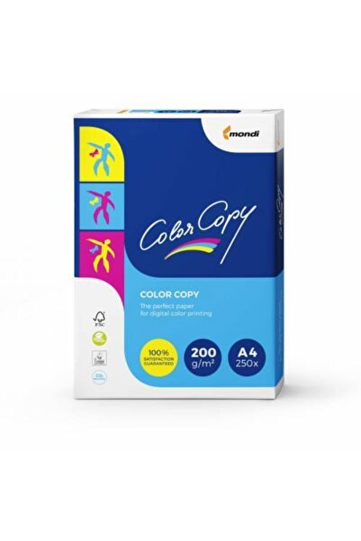 Mondi Color Copy A4 Gramajlı Fotokopi Kağıdı 200gr 1 Pachet 250 Sayfa