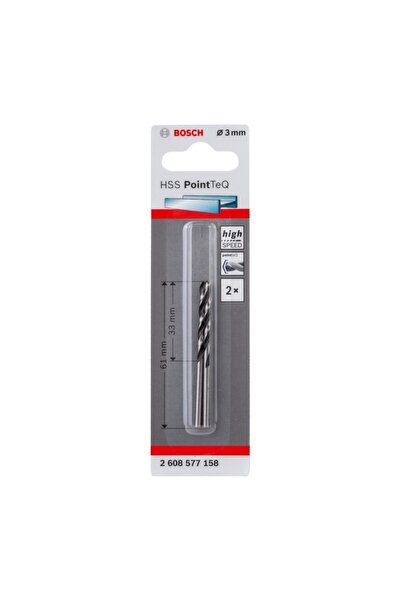 Bosch HSS PointTeQ twist drill 3.0 mm