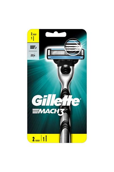 Gillette Mach-3 Shaver + 2 Spare Heads