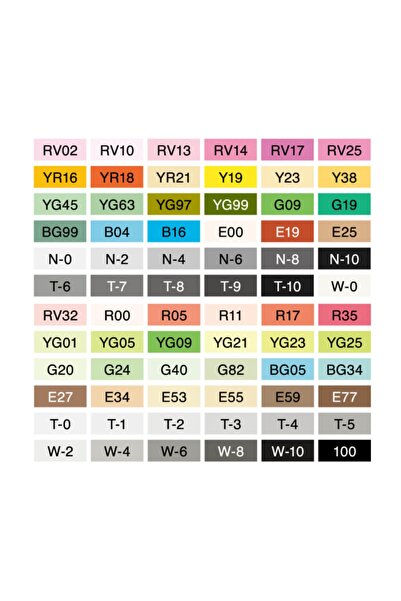 Copic Sketch 72li Set C