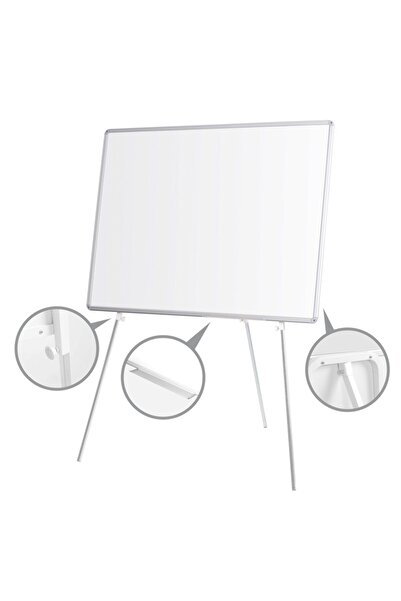 Penguen 90x120 Teleskopik Ayaklı Laminat Yazı Tahtası Beyaz