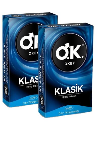 Okey Klasik Prezervatif 10 Lu x 2 Adet