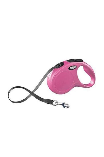 Flexi New Classic Cord Medium Automatic Walking Pink 5 m