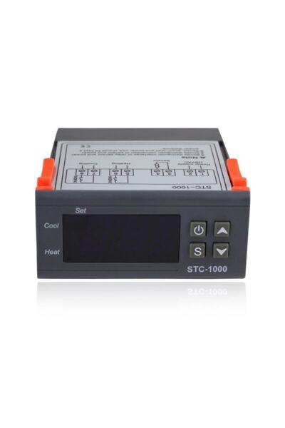 OEM Kuluçka Termostatı Stc-1000 Lcd Prob Termostat Problu 5m Kablolu