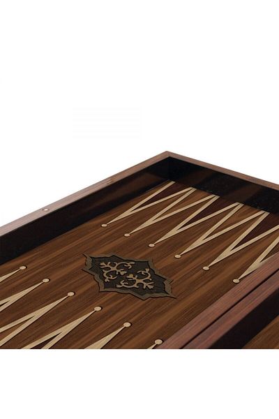 Star Oyun Antique Walnut Backgammon Set