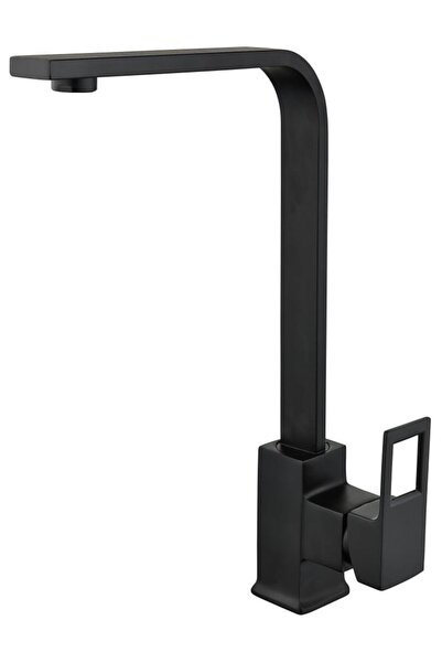 Vilas Trento Black Luxury Square Sink Kitchen Faucet