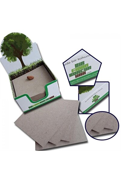 Yener Kraft 80-80 Küp Blok Kağıdı Tohum Hediyeli