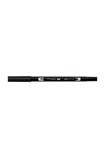 Tombow Ab-t Dual Brush Pen Grafik Kalemi Lamp Black N25