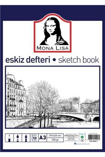 Südor Caiet de schițe Monalisa A4 120gr 50yp.