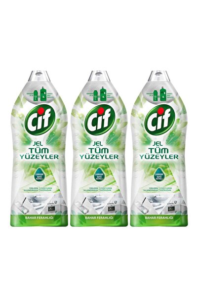 Cif Tüm Yüzeyler Jel Bahar Ferahlığı 750 Ml * 3 Adet