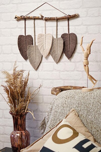 Miss California Yaprak Tasarımlı Makrome Duvar Dekoru