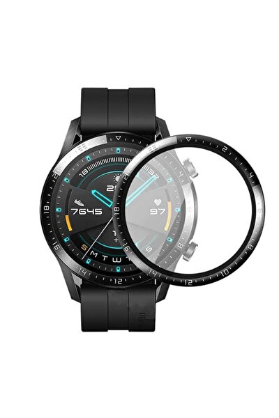 Genel Markalar Huawei WATCH GT2 (46MM) 3D Tam Kaplayan ( Yüksek Kalite ) Kırı...