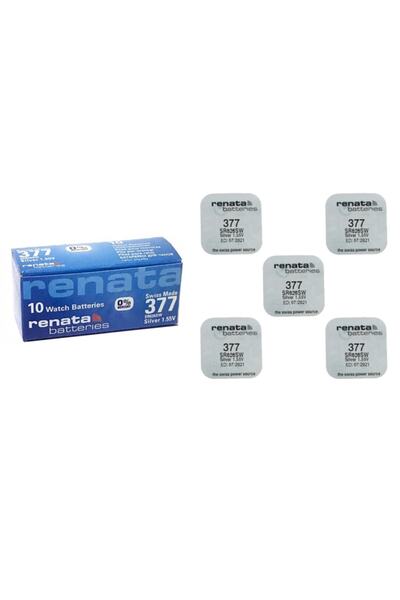 RENATA Sr626sw 377 Ag4 Saat Ve Cihaz Pili 5 Adet Skt:/2027