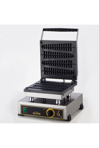 Işıkgaz Tekli Çubuk Waffle Makinası Silver Profesyonel