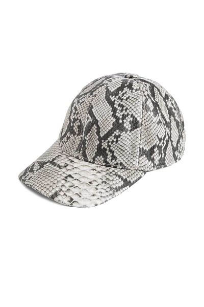 OnMyHead Unisex White Leather Hat