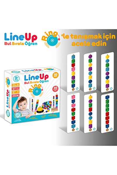 Circle Toys Line Up Ring - Find Sort Learn 50 Questions 30 Geometric Shape Training Set