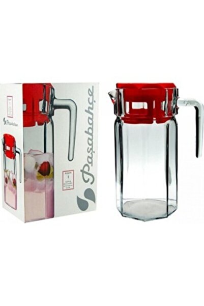 Paşabahçe PAŞABAHÇE KÖŞEM SÜRAHİ HACİM 1250CC KIRMIZI KAPAKLI