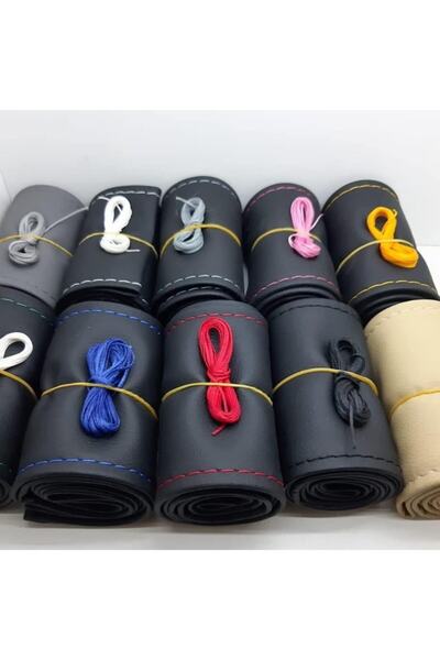 Leader Deri Direksiyon Kılıfı Dikme İğneli