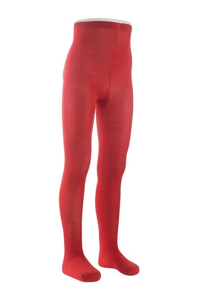 Moyra Socks Red Cotton Girl's Pantyhose