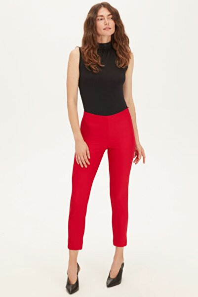 LC Waikiki Pantaloni roșii de damă 9WL339Z8