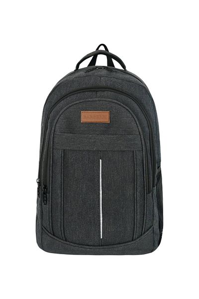 barberri Σακίδιο πλάτης Laptop 17 ιντσών μαύρο καμβά - Θήκη, Καθημερινή χρήση, Κωδ: 7300