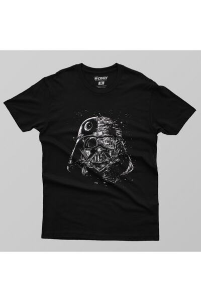 Crazy Tricou negru Star Wars: Darth Vader Death Star pentru bărbați