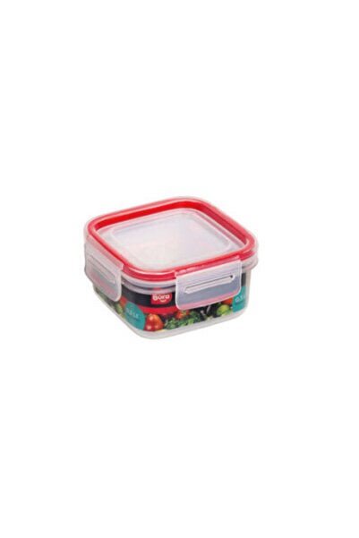 Bora Plastik 300 ml Click Square Locking Storage Container - Bo865