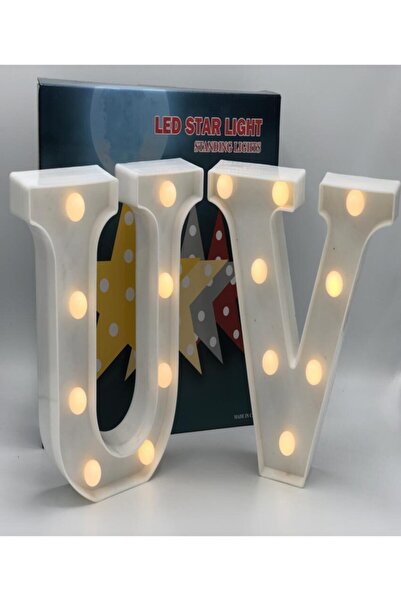 Doğuş Dogusdeco U Harfi Led Aydınlatma Harfler Led Işık Gece Lambası