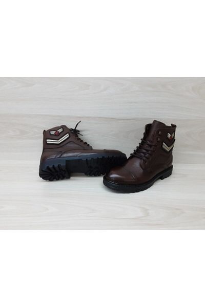 Banner Ανδρικές μπότες με έμβλημα Tan Leather Rustvole