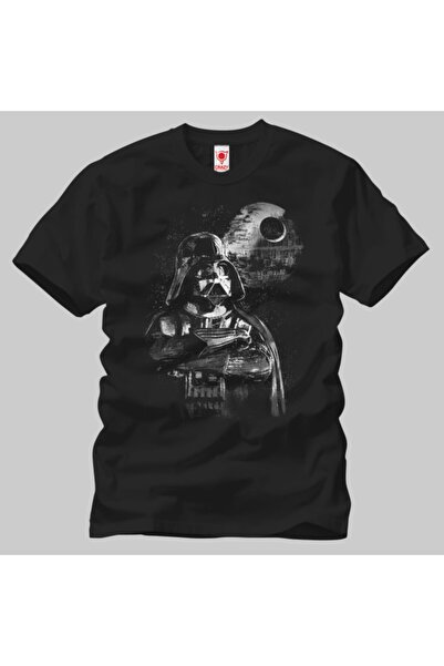 Crazy Чоловічі чорні зоряні війни Дарт Вейдер Зірка смерті Tisort